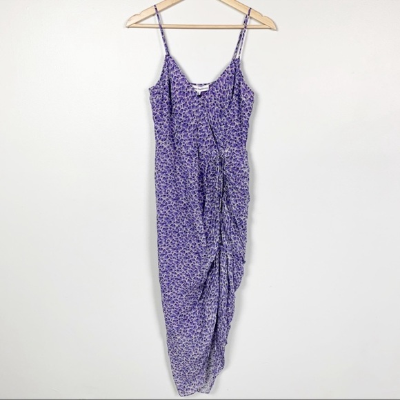 KARINA GRIMALDI Purple Wrap Dress - Picture 4 of 6